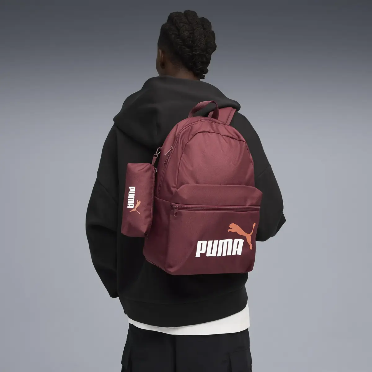 PUMA PHASE Backpack Set Bordo Unisex Sırt Çantası