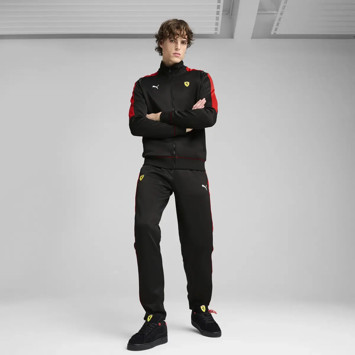 PUMA Ferrari Race MT7 Jacket Siyah Erkek Ceket