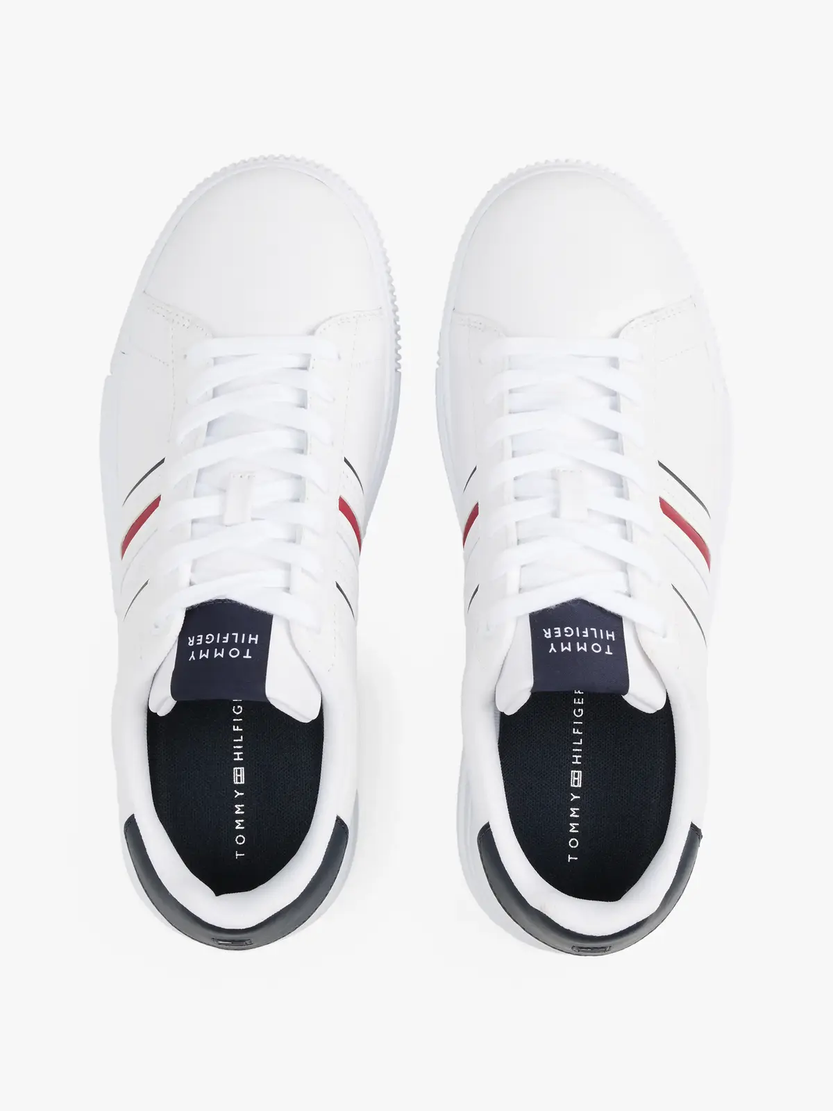 Tommy Hilfiger MODERN CUPSOLE STRIP, YBS Beyaz Erkek Spor Ayakkabı & Sneaker