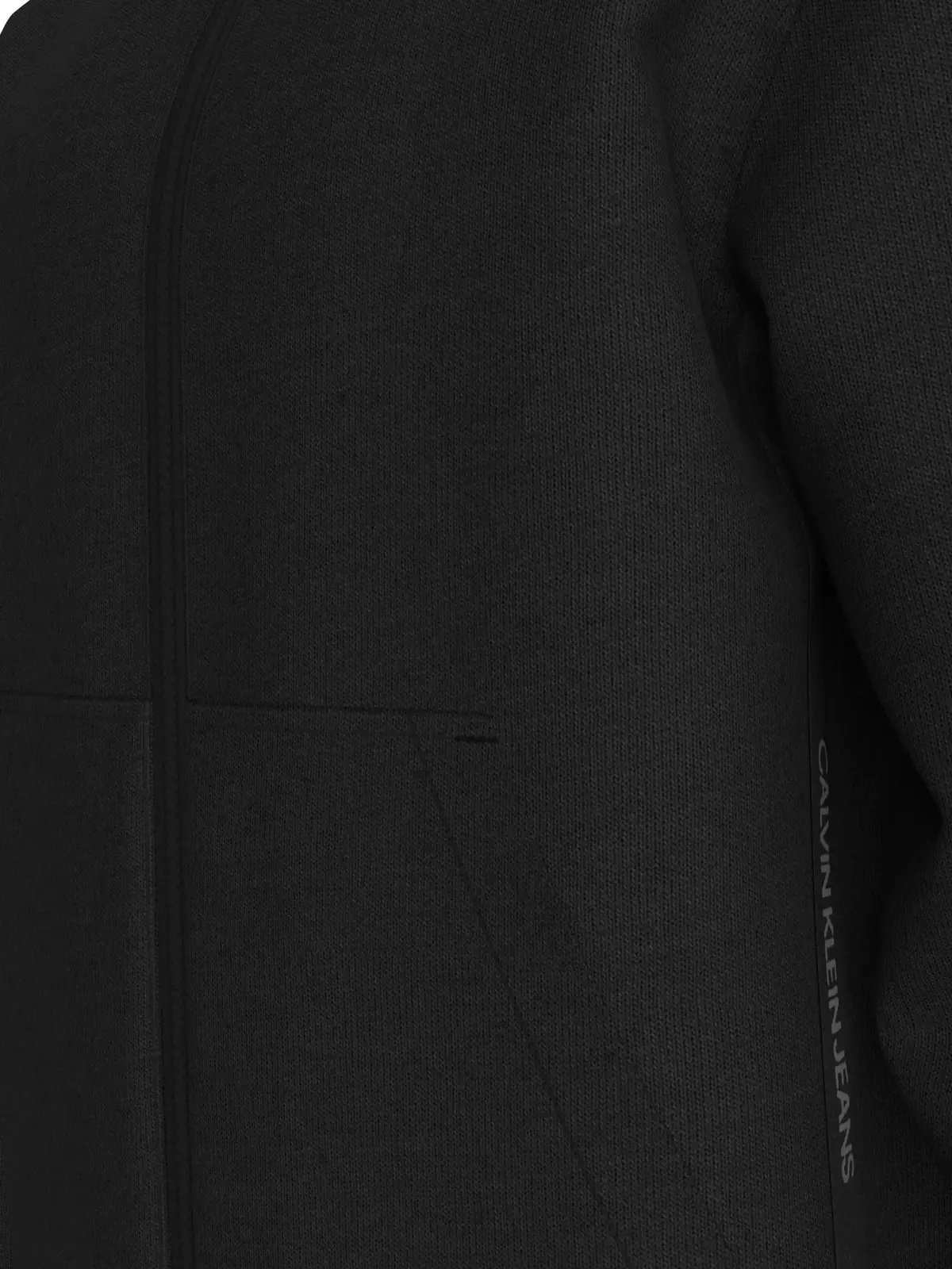 Calvin Klein LOGO TAPE ZIP THROUG, BEH Siyah Erkek Sweatshirt