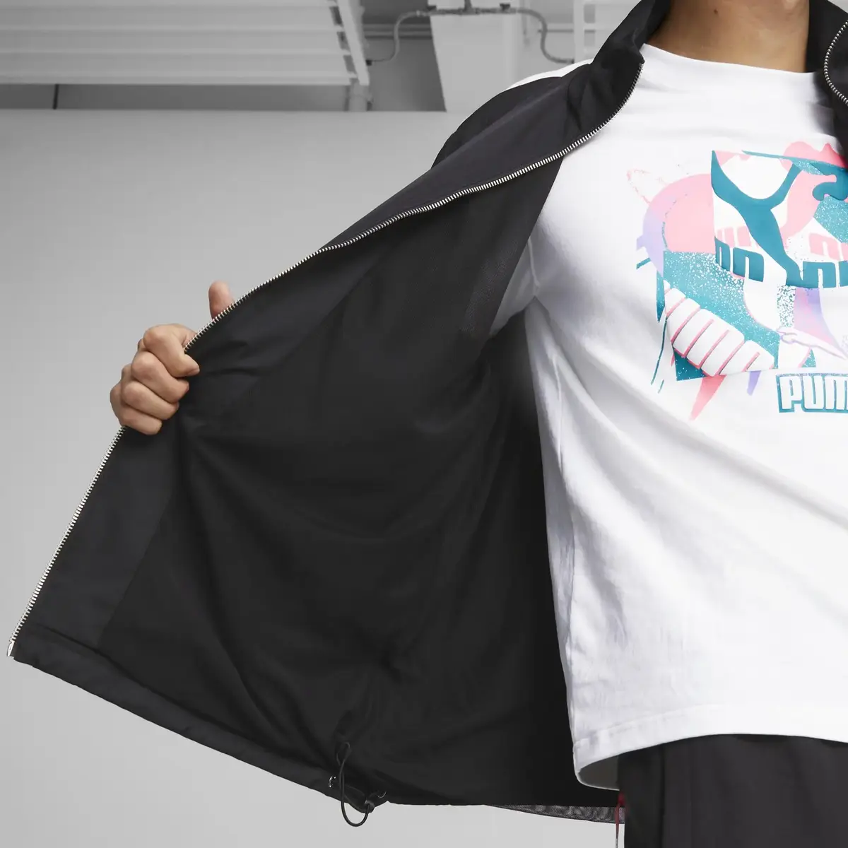 Puma T7 Fandom Track Jacket Siyah Erkek Fermuarlı Sweatshirt