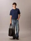 Calvin Klein SS EASY MONOGRAM TEE, C3I Lacivert Erkek T-Shirt