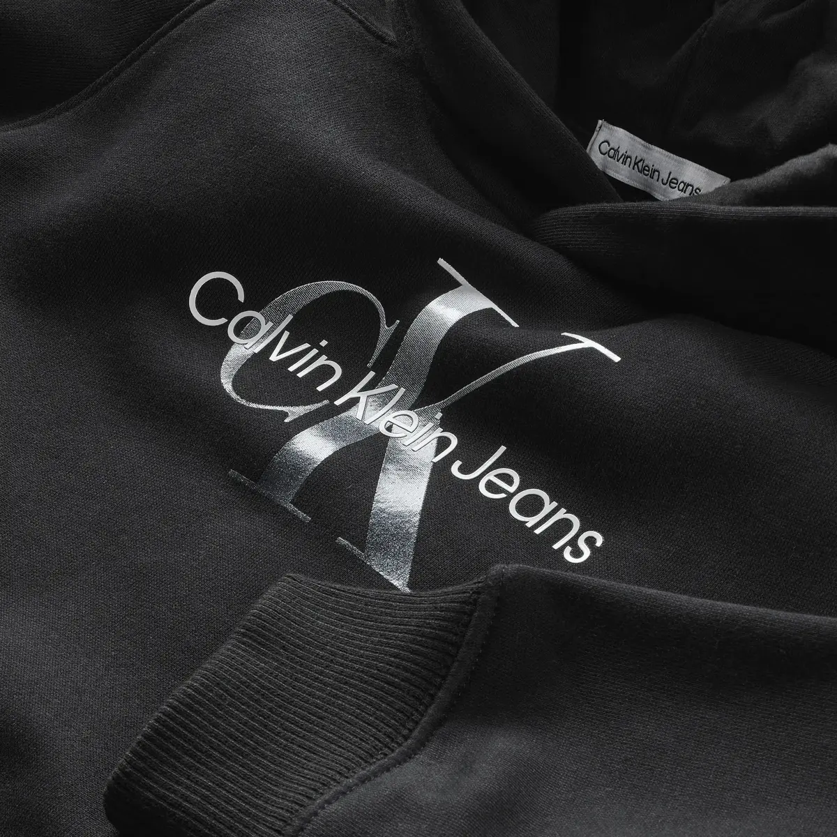 Calvin Klein GRADIENT MONOGRAM HO Kadın Siyah Hoodie