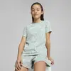 Puma FLAMING LOVE AOP Tee Mavi Kız Çocuk T-Shirt & Polo