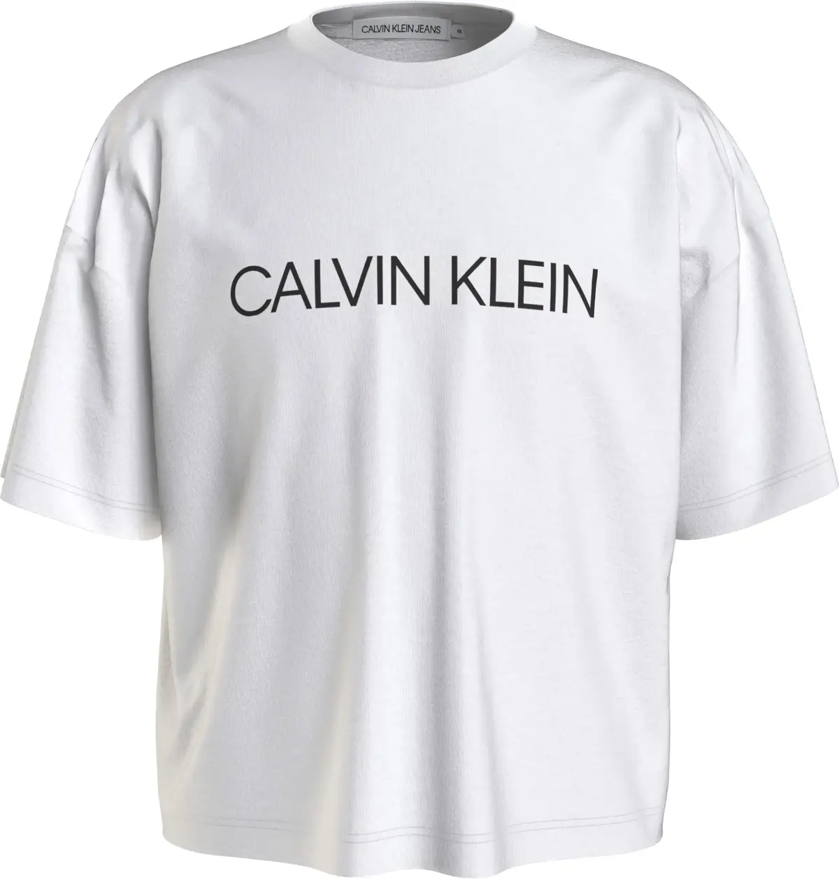 Calvin Klein INSTITUTIONAL LOGO B Kadın Beyaz T-Shirt