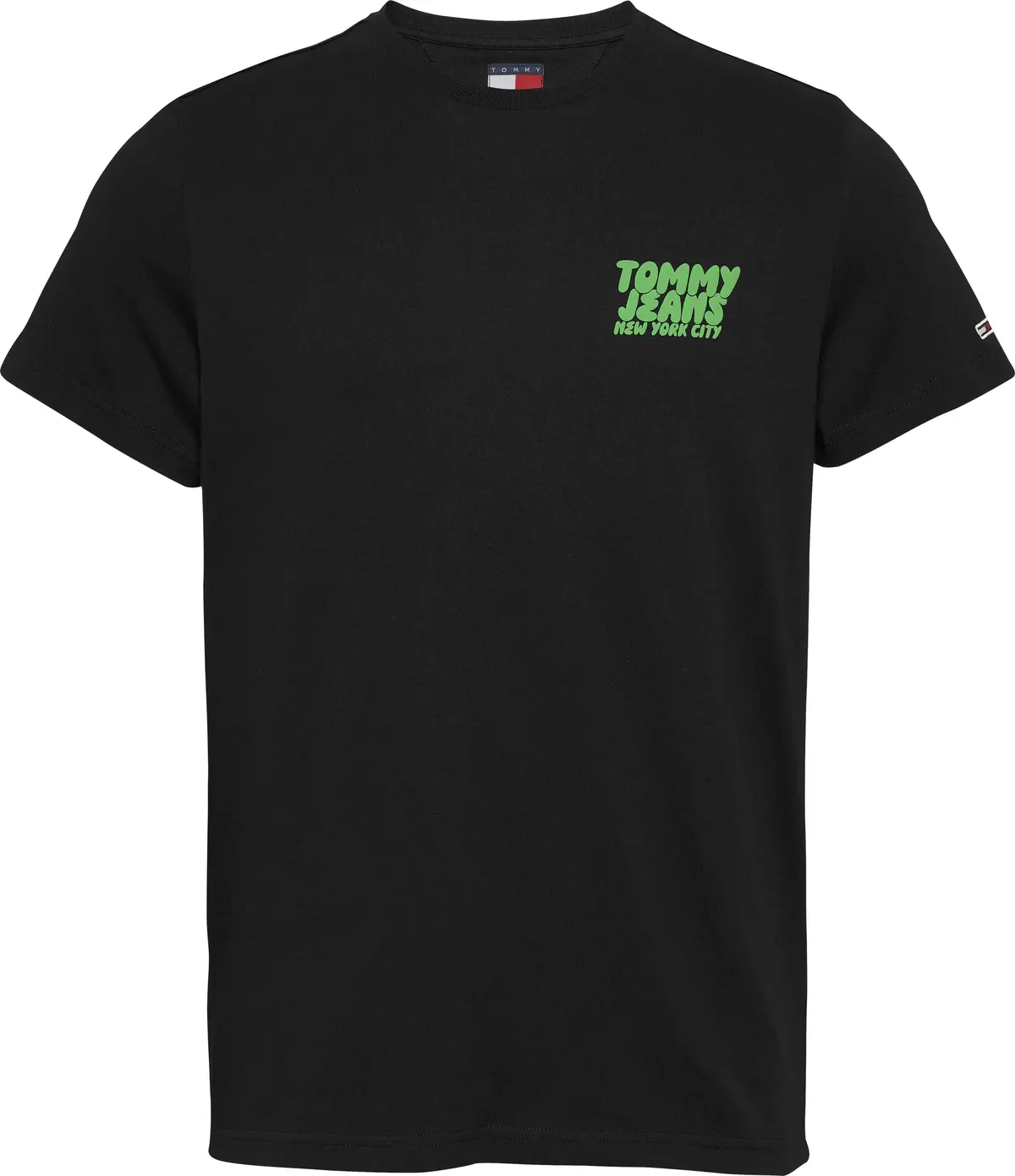 Tommy Hilfiger TJM SLIM BUBBLE PRIN, BDS Siyah Erkek T-Shirt & Polo