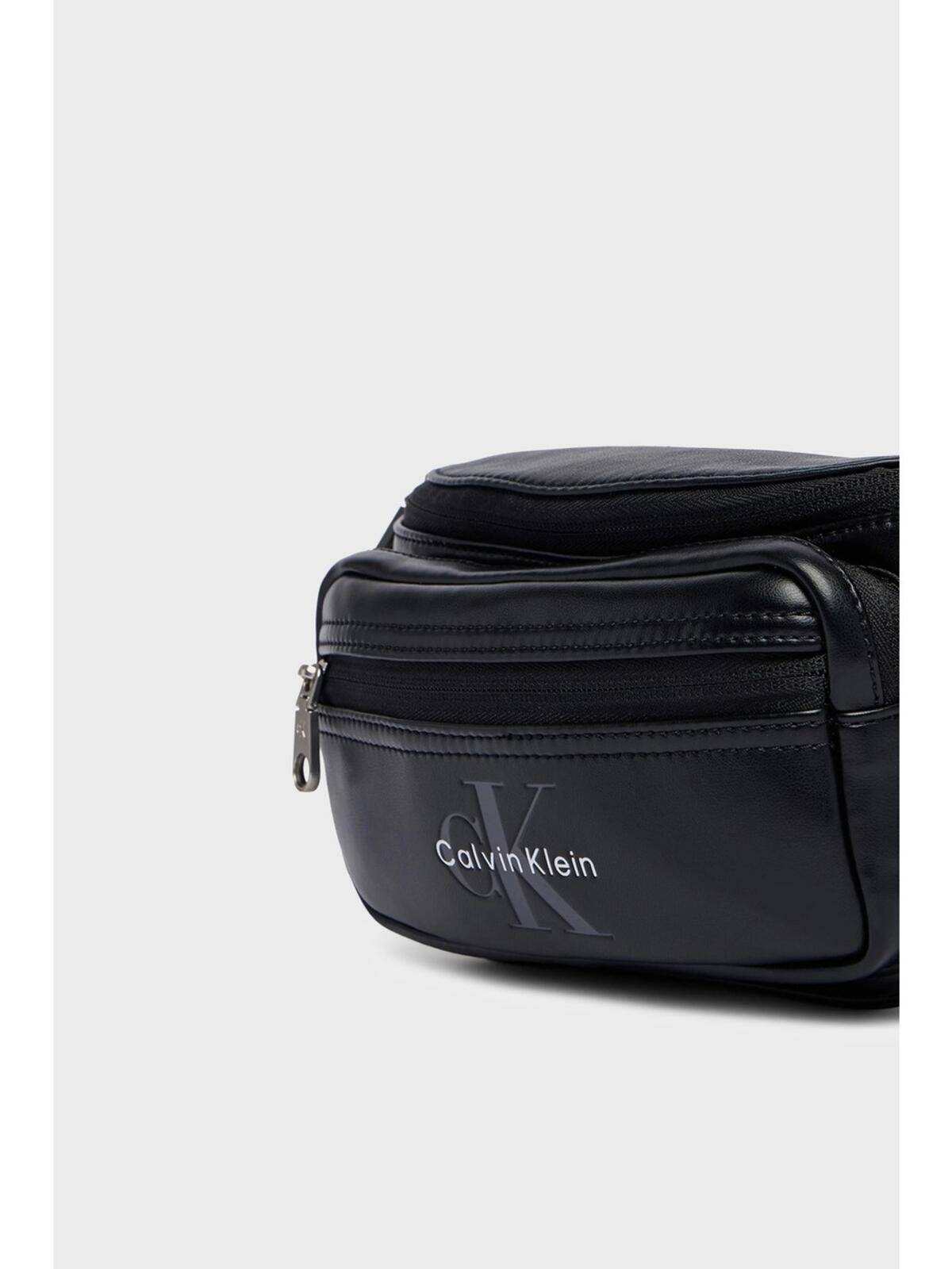 Calvin Klein BOLD LOGO WEBBING WA, UB1 Siyah Erkek Çanta