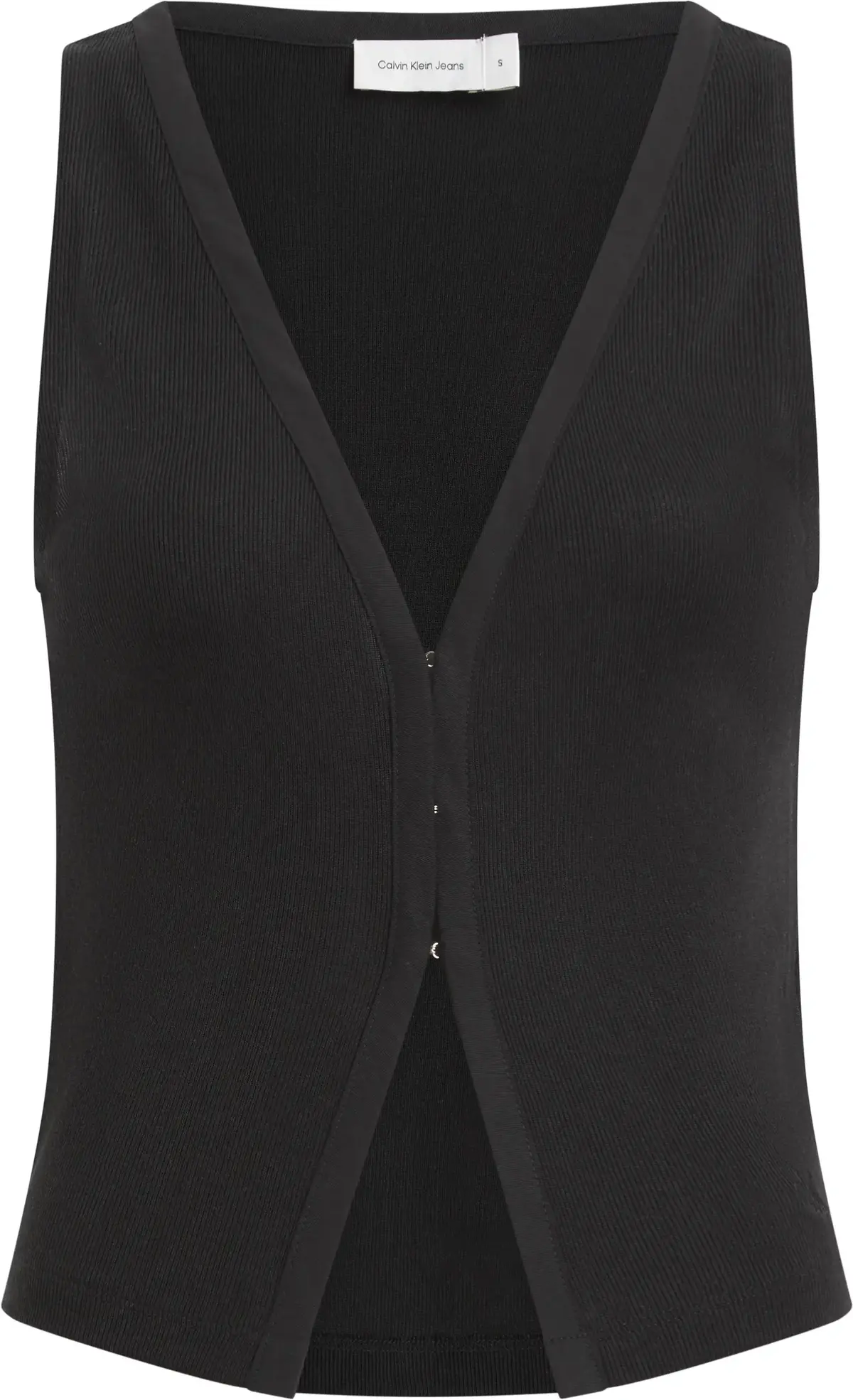 Calvin Klein SOFT TOUCH SLEEVELES, BEH Siyah Kadın T-Shirt & Polo