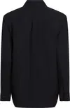 Calvin Klein LINEN BLEND LS REGUL, BEH Siyah Kadın Gömlek
