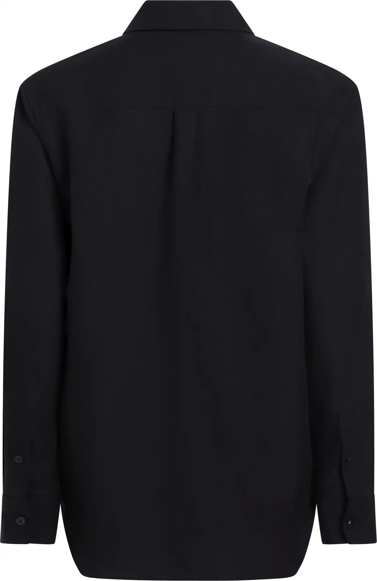 Calvin Klein LINEN BLEND LS REGUL, BEH Siyah Kadın Gömlek