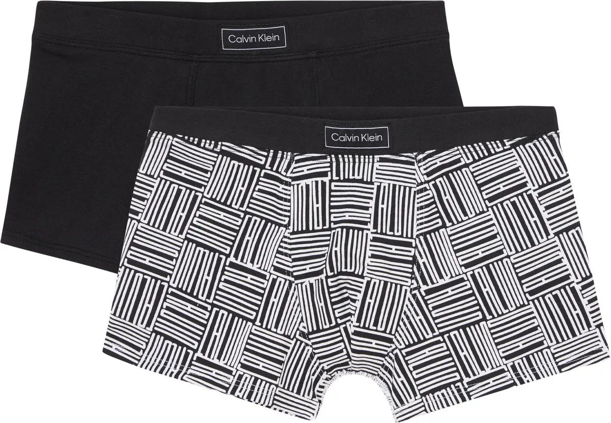 Calvin Klein 2PK TRUNK-HERITAGE Erkek Gri Boxer Set
