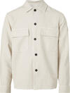 Calvin Klein COTTON LINEN TENCEL Erkek Krem Gömlek