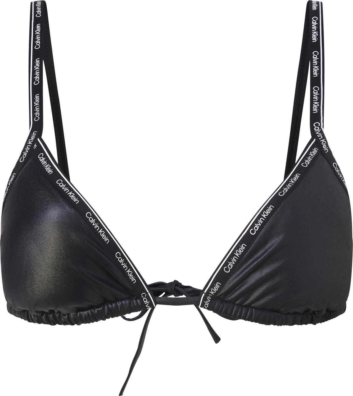 Calvin Klein TRIANGLE-RP Kadın Siyah Bikini Üstü