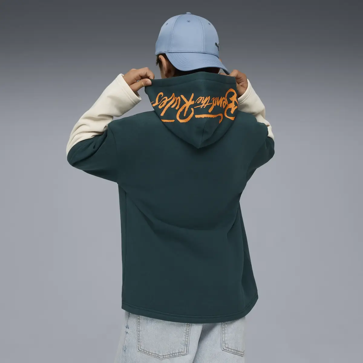 Puma MID90s Layered Hoodie Yeşil Unisex Sweatshirt