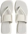 Calvin Klein SQ LOW WEDGE SANDAL, AEO Krem Kadın Terlik