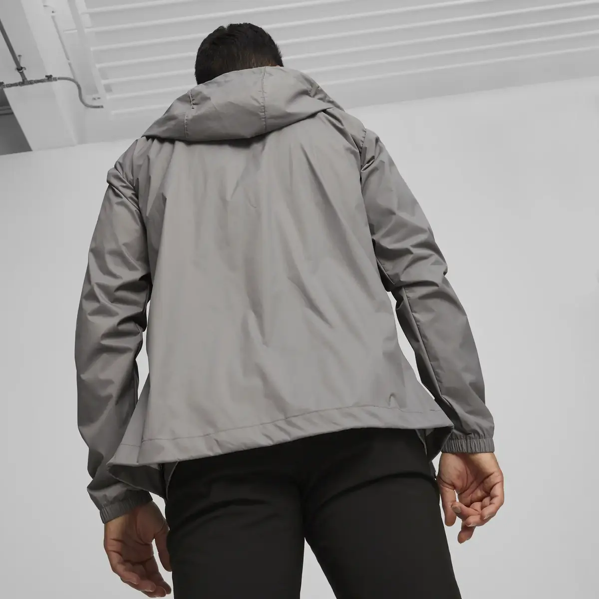 Puma teamFINAL Allweather Jkt Gri Erkek Antrenman Yağmurluk