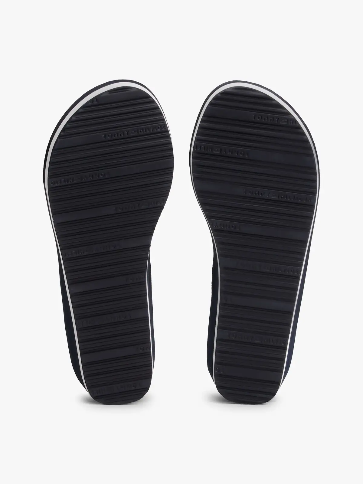 Tommy Hilfiger TH STRIPES WEDGE BEA, DW6 Siyah Kadın Terlik