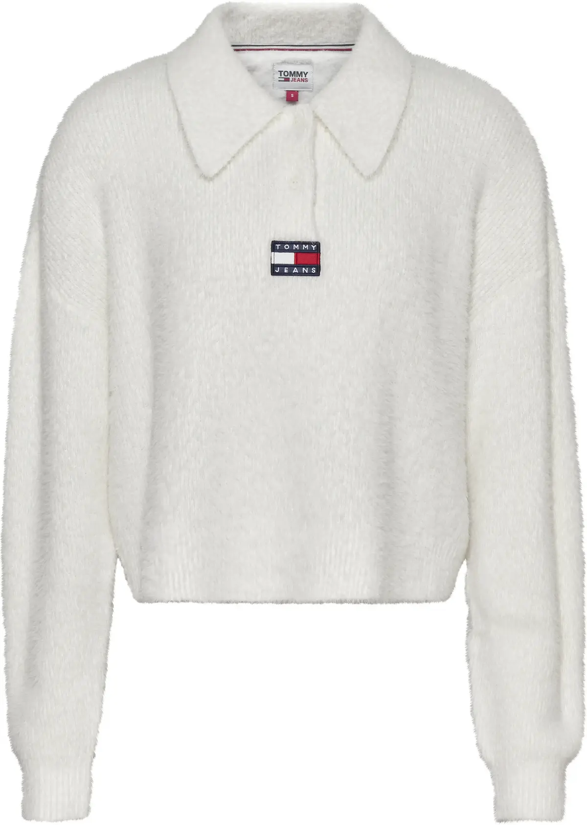 Tommy Hilfiger TJW BXY CROP FURRY P Kadın Krem Kazak