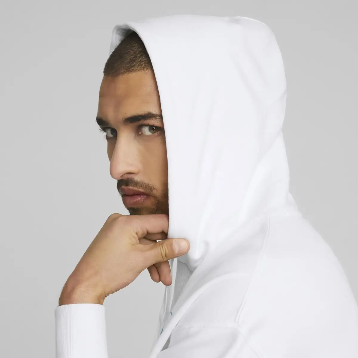Puma Downtown Graphic Hoodie Beyaz Erkek Hoodie