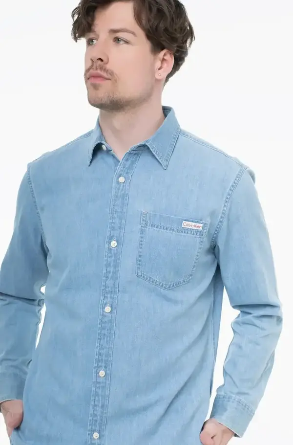 Calvin Klein CASUAL CLASSIC Mavi Erkek Gömlek