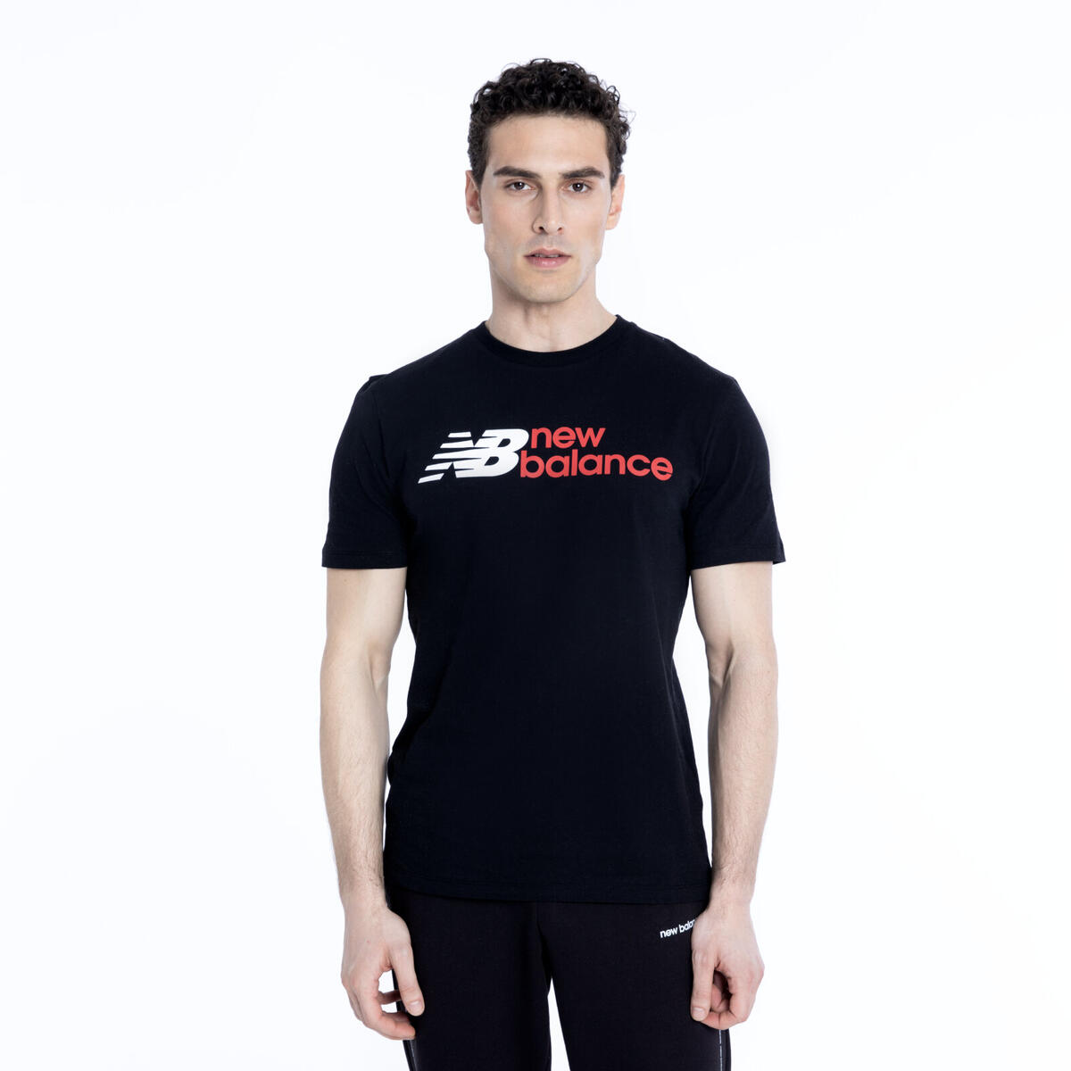 New Balance MNT1354 Erkek Siyah T-Shirt