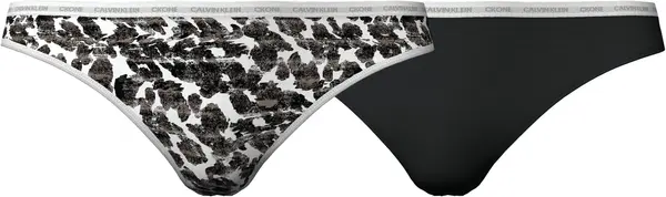 Calvin Klein THONG 2PK Kadın Siyah Tanga Set