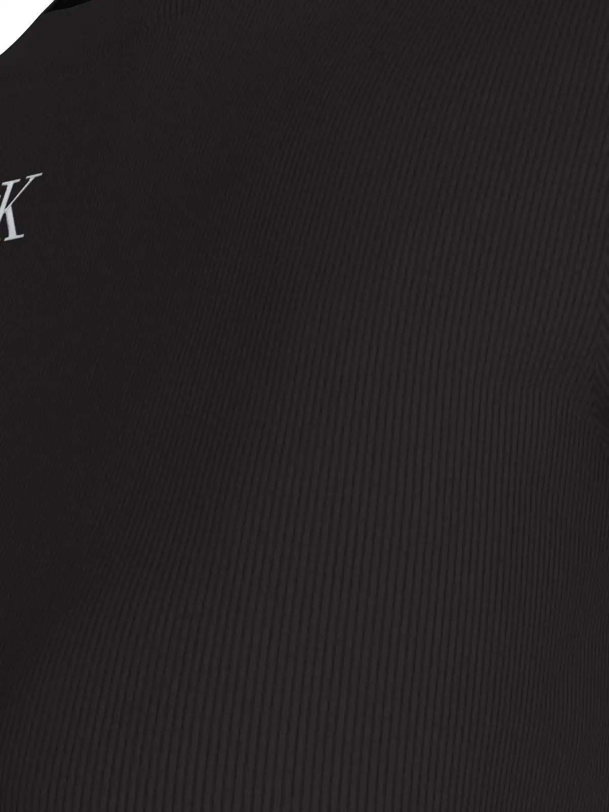 Calvin Klein CK RIB BABY TEE Siyah Kadın Tişört