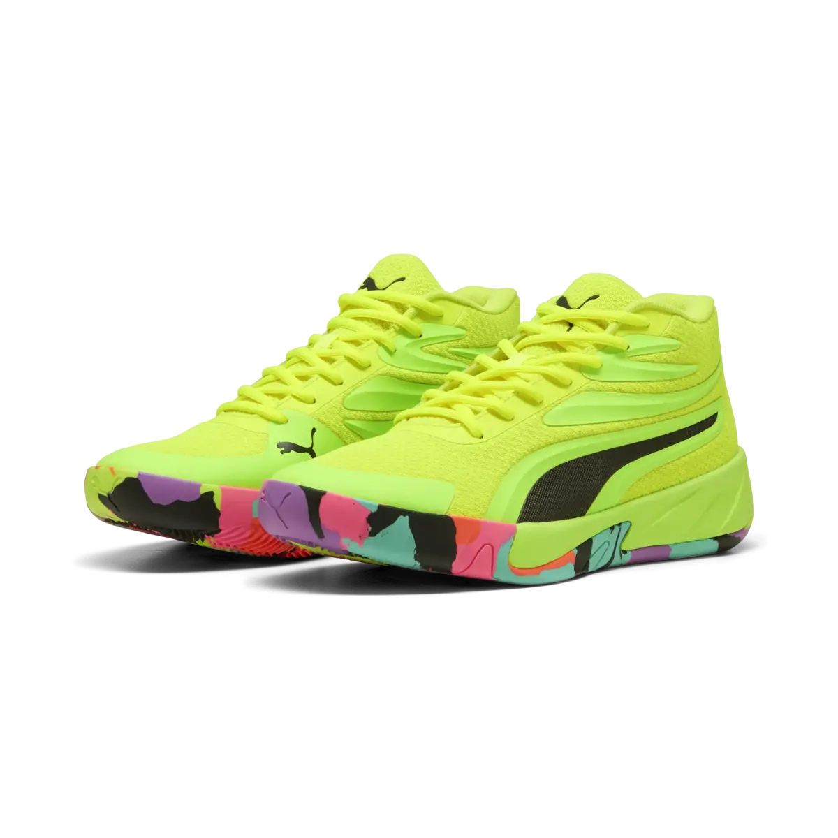 Puma Court Pro Marble Sarı Unisex Basketbol Ayakkabısı