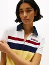 Tommy Hilfiger WSW SAILING POLO, YBL Beyaz Kadın T-Shirt & Polo