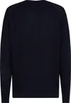 Tommy Hilfiger DC SEERSUCKER TEXTUR Erkek Siyah Kazak