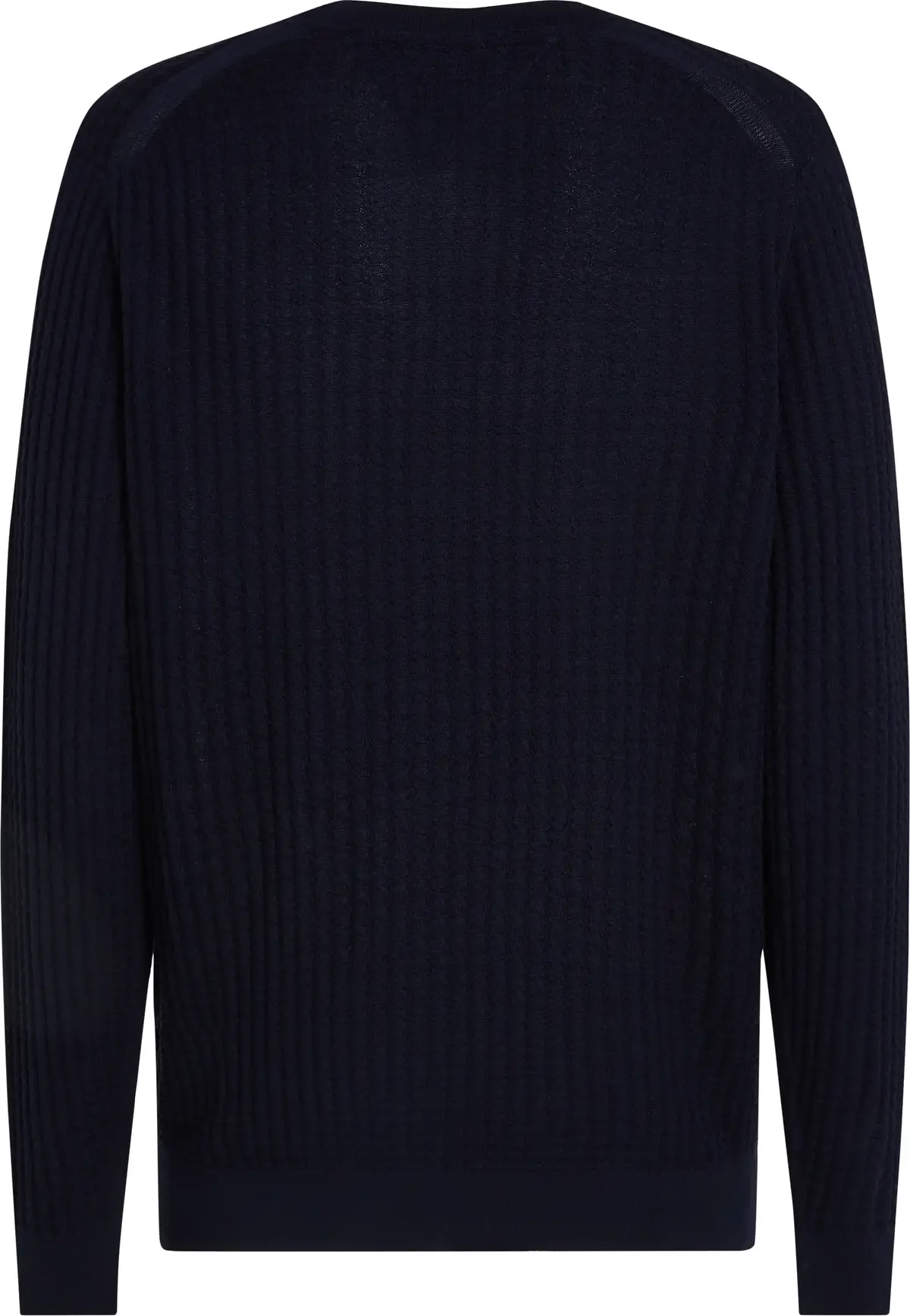 Tommy Hilfiger DC SEERSUCKER TEXTUR Erkek Siyah Kazak