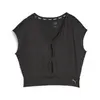 Puma Studio Yogini Lite Trend Tee Puma Black Siyah Kadın T-shirt