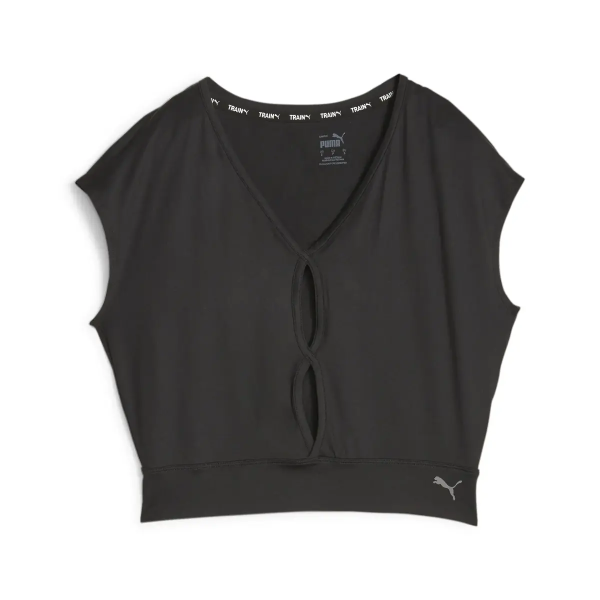 Puma Studio Yogini Lite Trend Tee Puma Black Siyah Kadın T-shirt