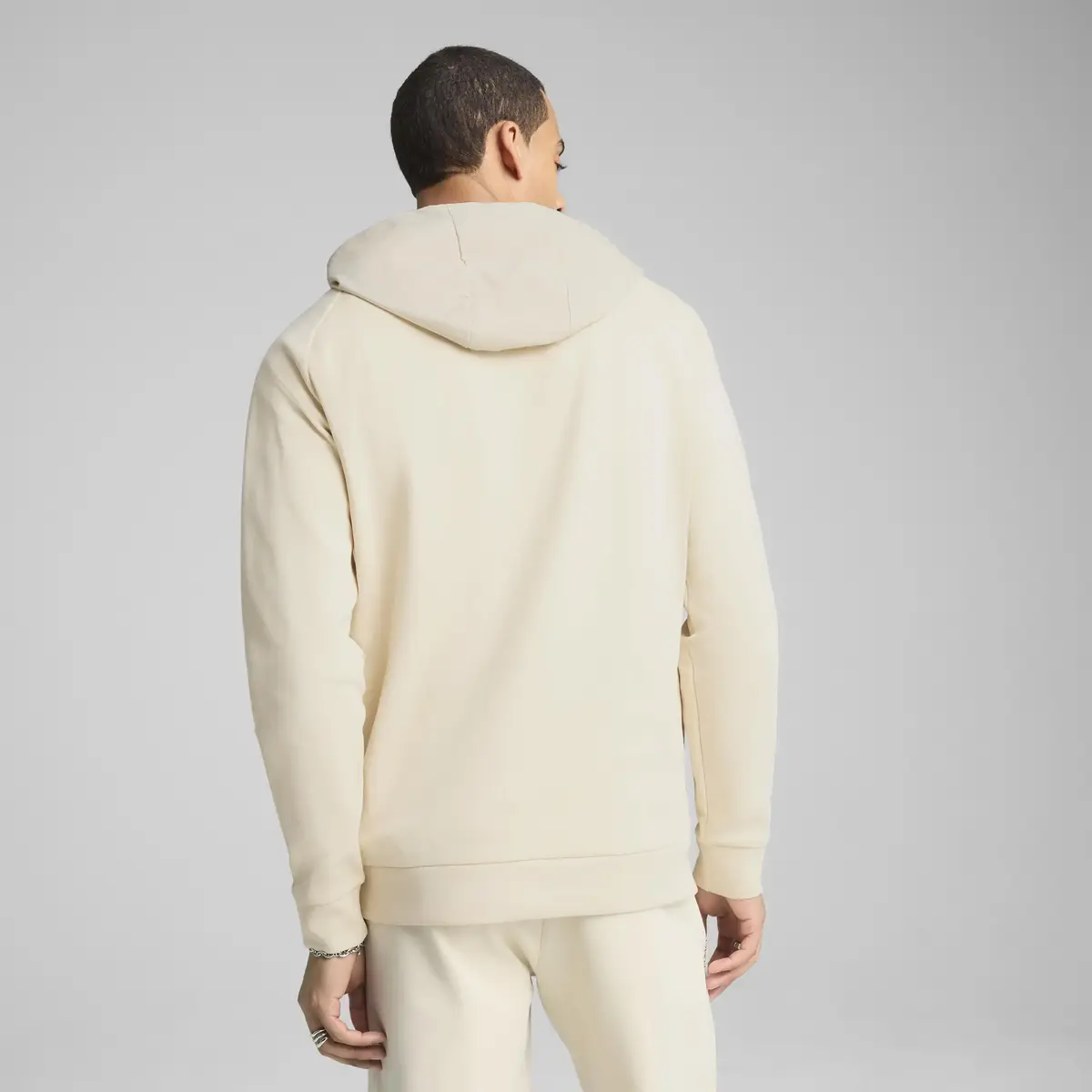 PUMATECH Half-Zip Hoodie Bej Erkek Hoodie