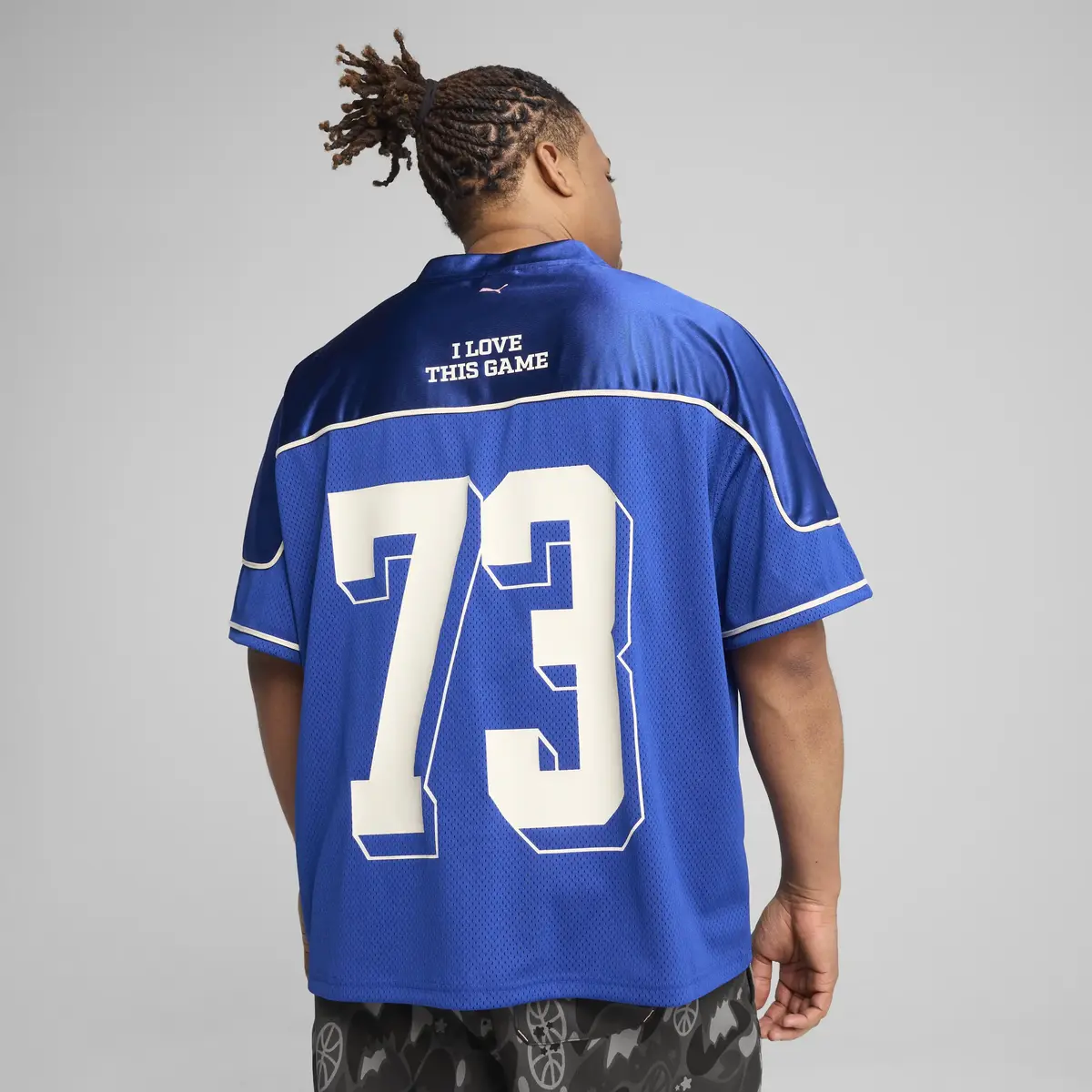 Puma Dress Code Football Jersey Mavi Erkek Elbise-Etek