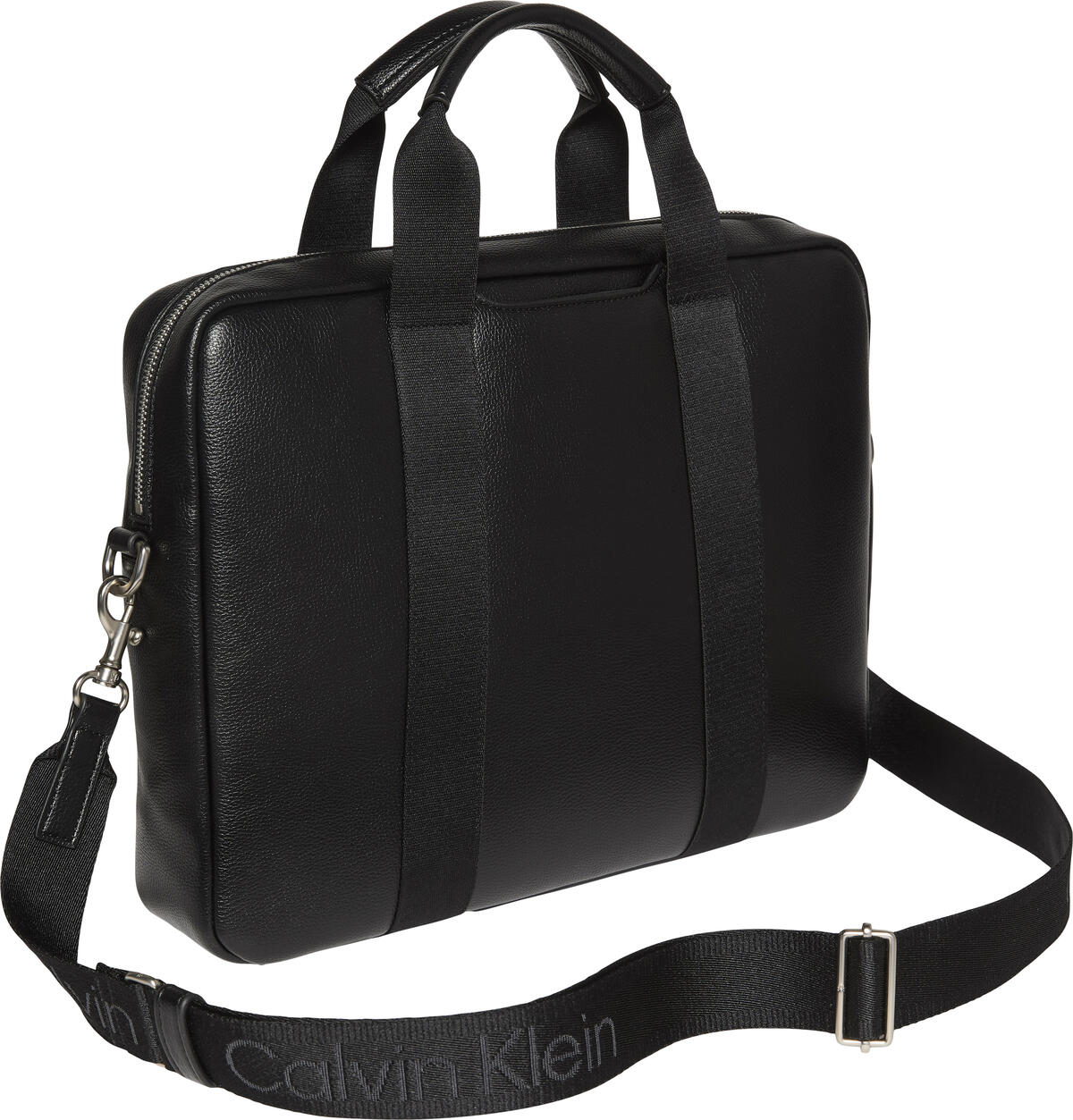 Calvin Klein WEBBING STRAP LAPTOP BAG Siyah Erkek Çanta