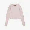 Puma STUDIO CLOUDSPUN CREW Pembe Kadın Sweatshirt