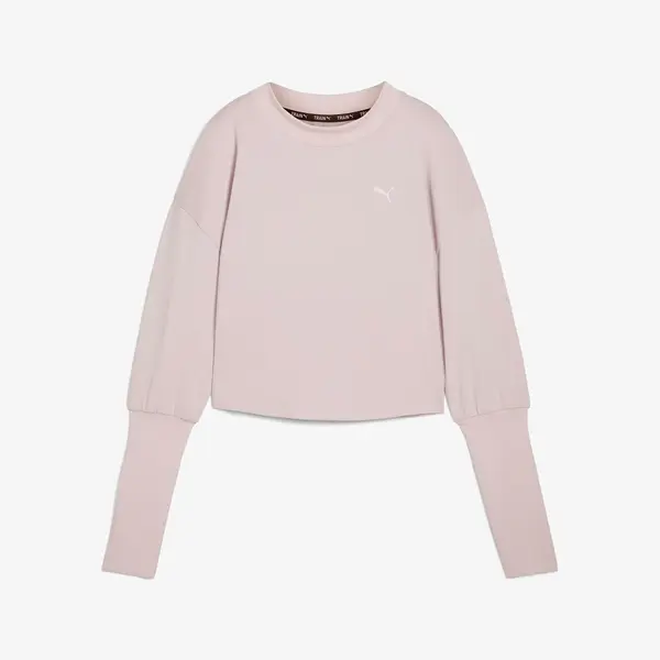 Puma STUDIO CLOUDSPUN CREW Pembe Kadın Sweatshirt