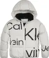 Calvin Klein BOLD INST. LOGO PUFF Kadın Beyaz Şişme Mont