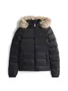 Tommy Hilfiger TJW BASIC HOODED DOW, BDS Siyah Kadın Mont