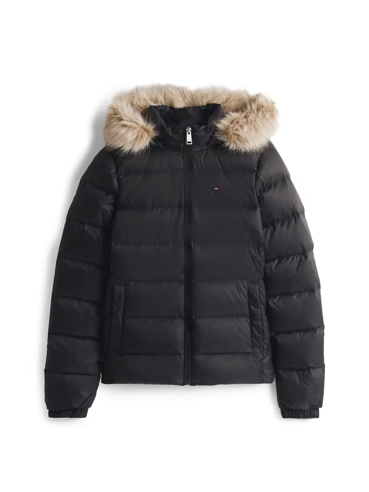 Tommy Hilfiger TJW BASIC HOODED DOW, BDS Siyah Kadın Mont