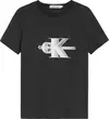 Calvin Klein PERFORATED GLOW MONO Erkek Siyah T-Shirt