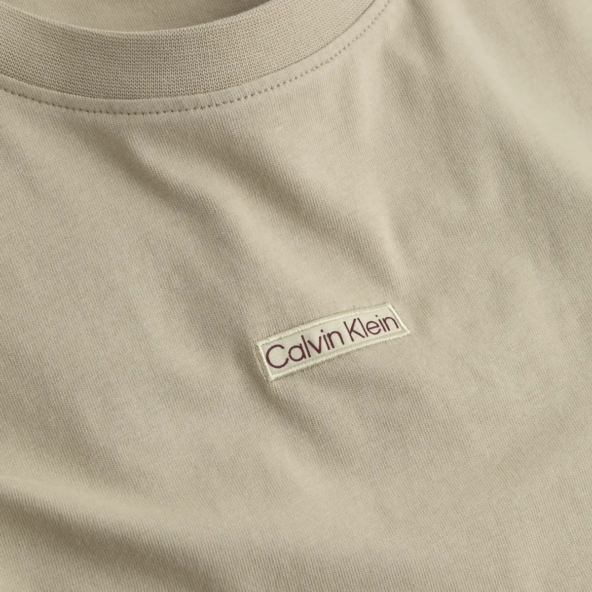 Calvin Klein PLACED INSTITUTIONAL, PF0 Bej Kadın T-Shirt & Polo