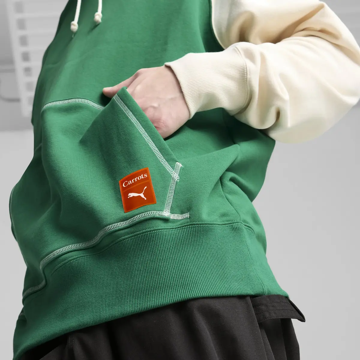 Puma X CARROTS Hoodie Yeşil Erkek Hoodie