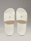Calvin Klein SLIDE MONOGRAM HARDW, AEO Krem Kadın Terlik