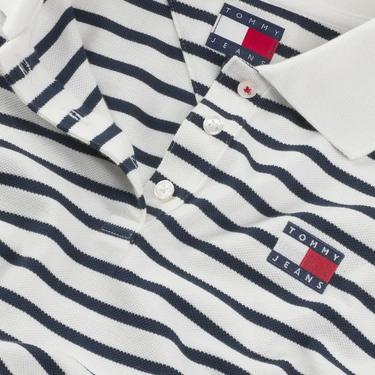 Tommy Hilfiger TJW CRP BADGE SS POL, 0FC Beyaz Kadın T-Shirt & Polo
