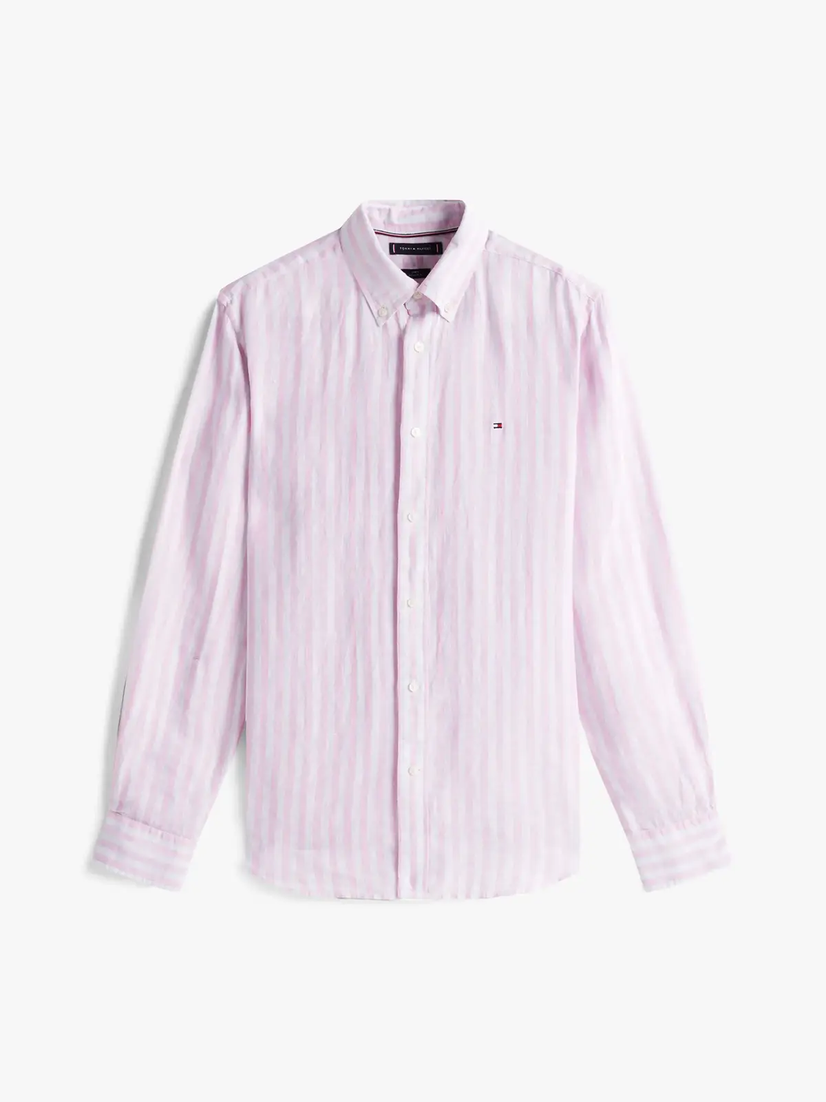 Tommy Hilfiger LINEN ESSENTIAL STRI, 0D1 Pembe Erkek Gömlek