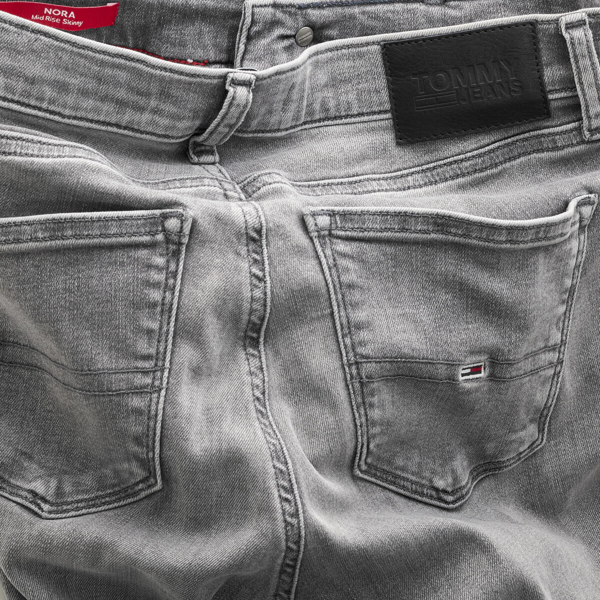 Tommy Hilfiger NORA MR SKN DG1275 Kadın Gri Kot Pantolon