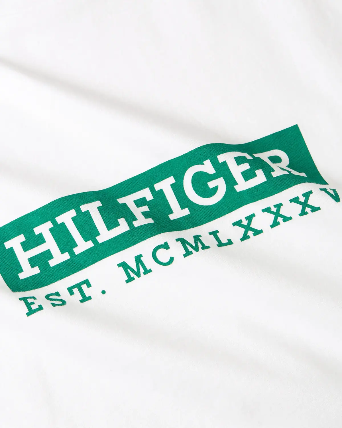 Tommy Hilfiger COLOUR TO COLOUR GRA, YBR Beyaz Erkek T-Shirt & Polo