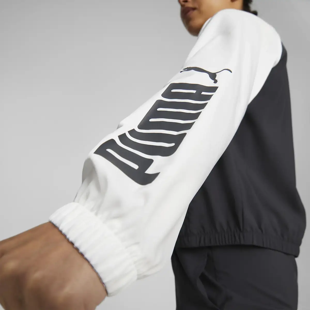 Puma Fit Logo Cb Wovenjacket Siyah Kadın Fermuarlı Spor Ceketi